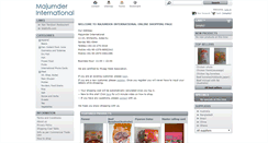 Desktop Screenshot of majumder-international.com