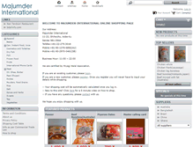 Tablet Screenshot of majumder-international.com